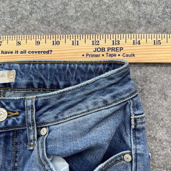 Altar'd State Womens Skinny Girlfriend Distressed Size 24 Jeans Blue Baddie Edgy - Picture 8 of 10